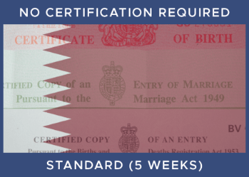 QATAR Standard - No Certification